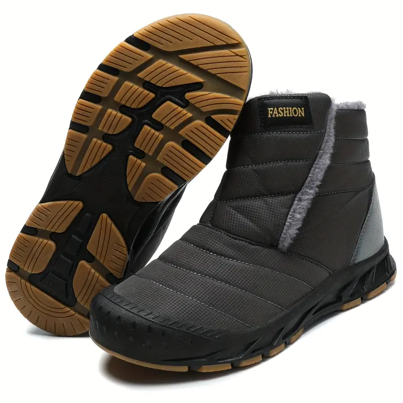 Men's Comfortable Waterproof Warm Orthopedic Winter Snow Boots Casual Ankle Shoes