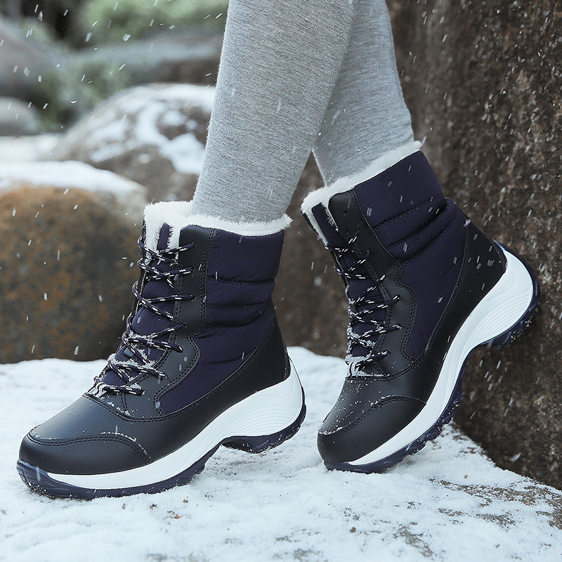 🔥Last Day Promotion 50% OFF - Women's Comfortable And Warm Genuine Leather Wool Snow Boots