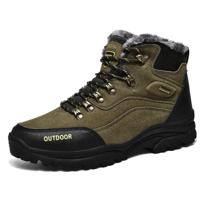 Men's Comfortable and Warm Wool Lined Hiking Shoes