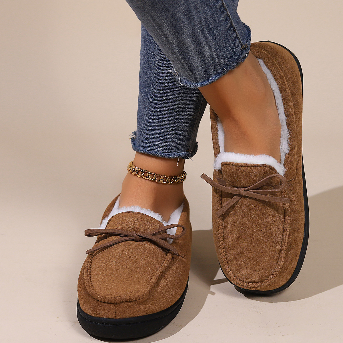 🔥Last Day Promotion 50% OFF - Women's Comfortable Wool Non-Slip Slip-On Orthopedic Shoes