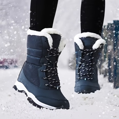 🔥Last Day Promotion 50% OFF - Women's Comfortable And Warm Genuine Leather Wool Snow Boots
