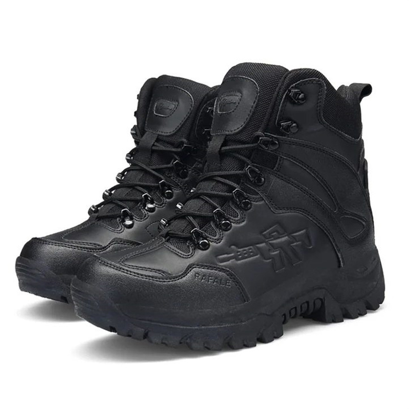 Men's Orthopedic Support Waterproof Combat Boots Lightweight Non-Slip Anti-Puncture Work Boots (Durability Upgrade)