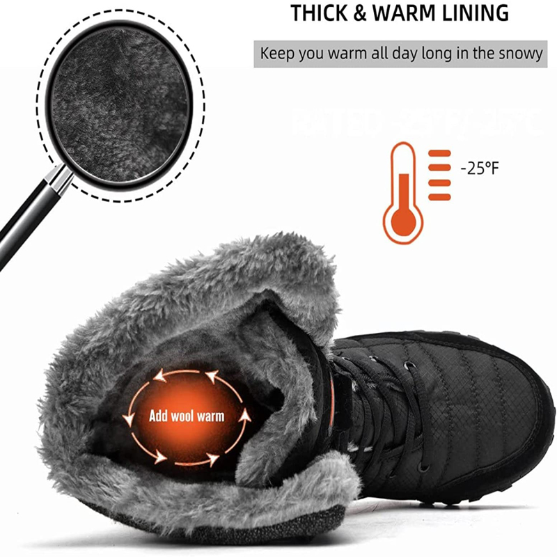 (🔥Hot Sale)ReliefFoot® Men's Comfortable Orthopedic Warm Snow Boots