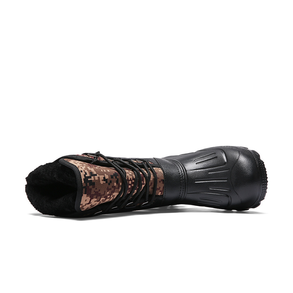 Men's Warm Winter Boots Waterproof Non-Slip Fishing Boots Work Boots (Insulation Rating: -40°F)