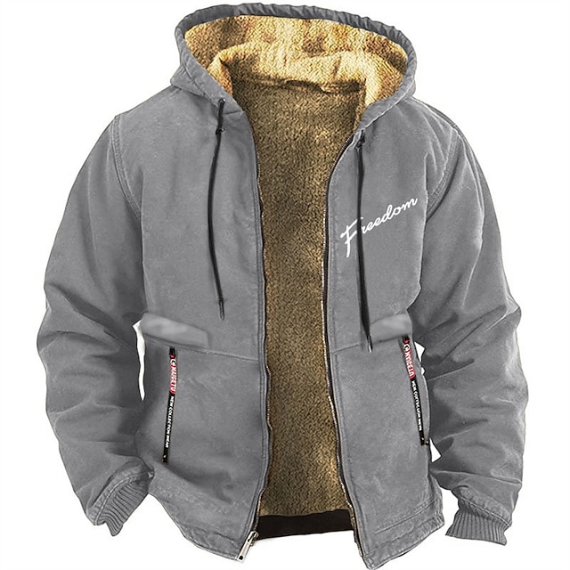 Men's Letter Graphic Prints Hoodies Long Sleeve Sweatshirts  Hooded Daily Casual Holiday Vacation Fall & Winter Black White Red Clothing Apparel Designer S M L XL XXL 3XL