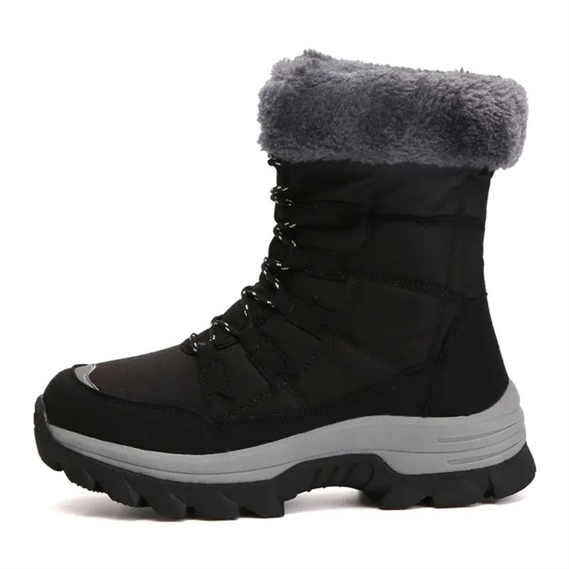 Dallader Women's Plush Lining Warm Waterproof  High Cut Thickened Snow Boots
