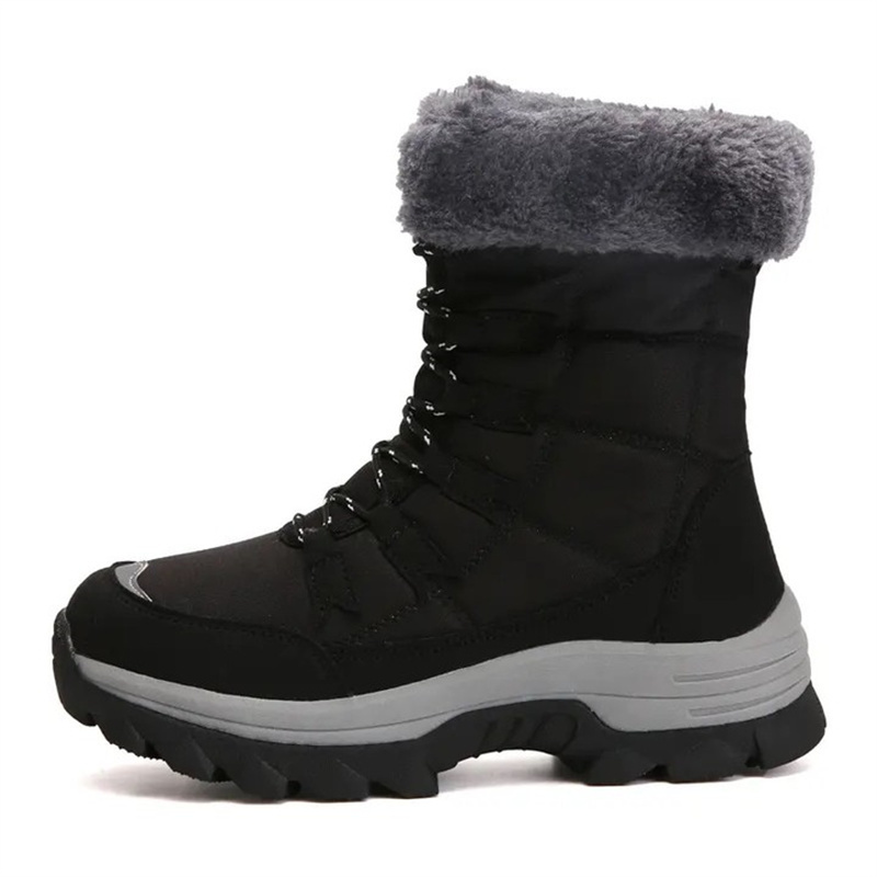 Dallader Women's Plush Lining Warm Waterproof  High Cut Thickened Snow Boots