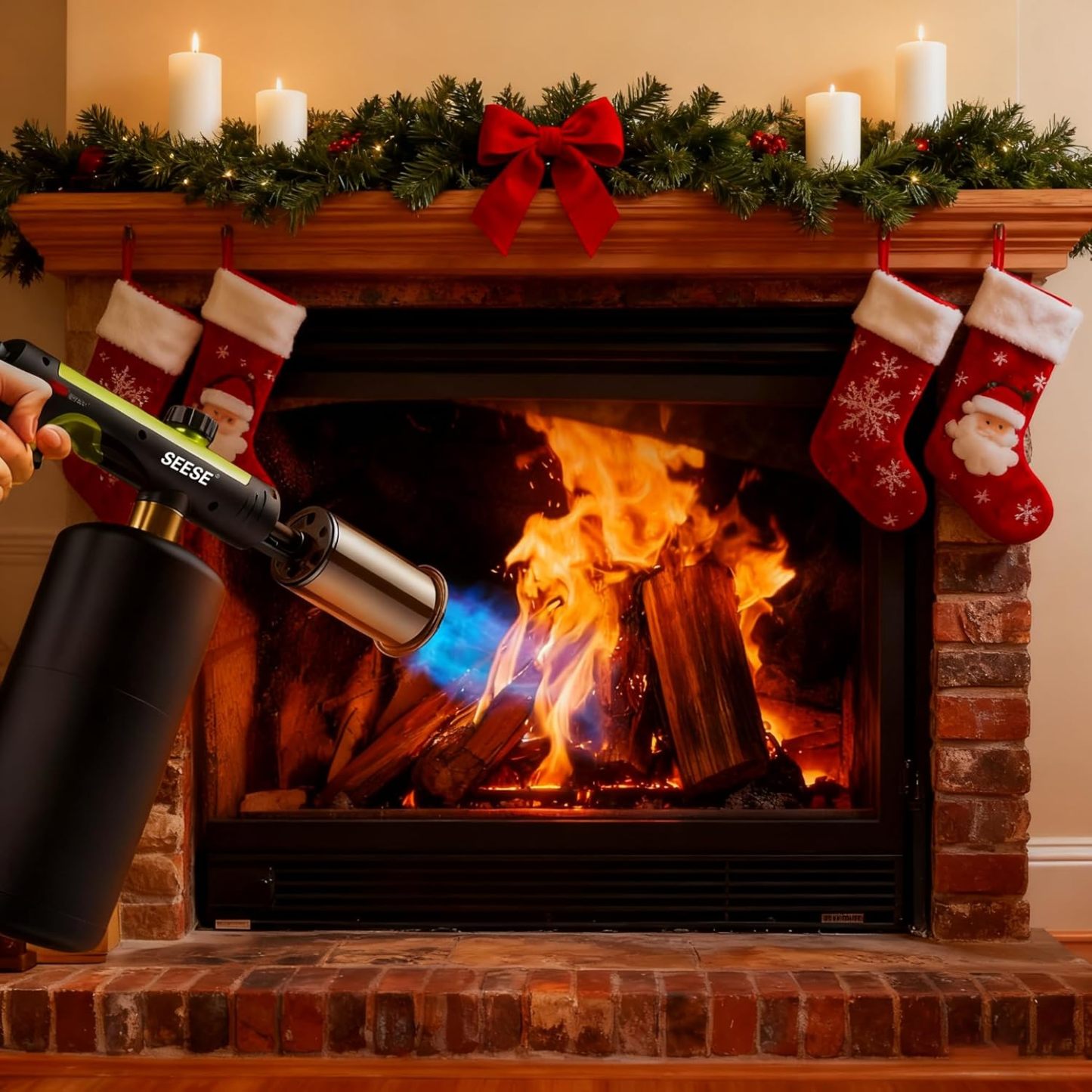 Powerful Propane Torch Gun - Instant Max Fire for Cooking & Outdoor Use