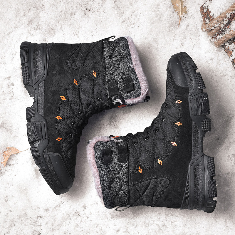 Men's Winter Warm Waterproof Snow Boots  Hiking Boots Snow Boots