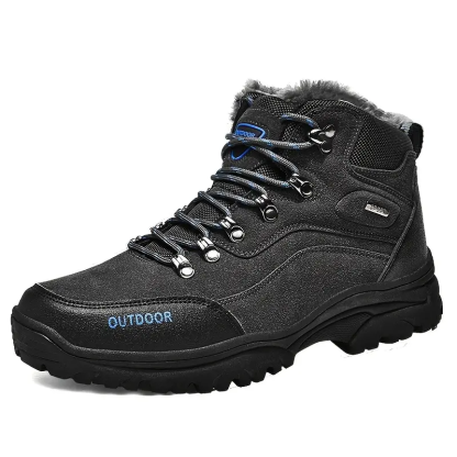 Men's Comfortable and Warm Wool Lined Hiking Shoes