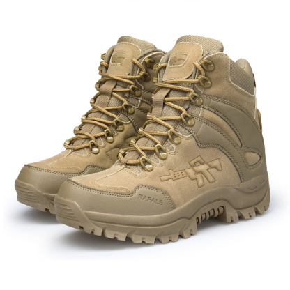 Men's Orthopedic Support Waterproof Combat Boots Lightweight Non-Slip Anti-Puncture Work Boots (Durability Upgrade)