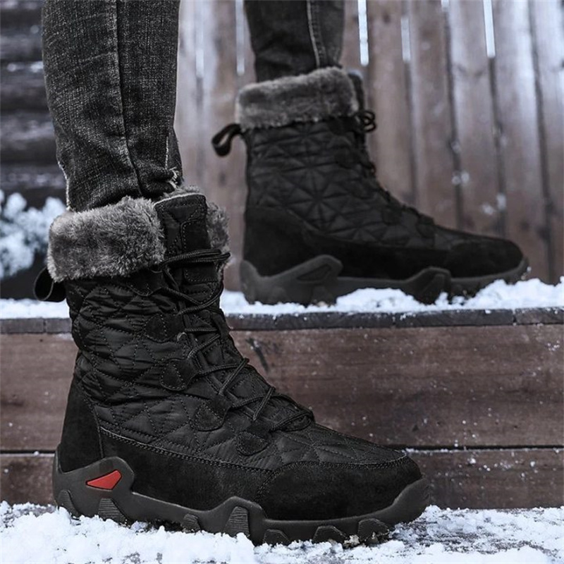 🔥HOT SALE-Men's Comfortable Waterproof Fleece Snow Combat Boots