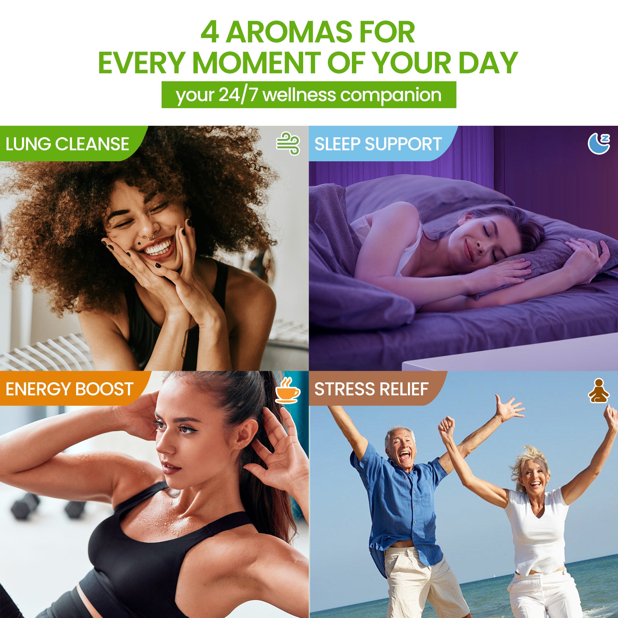 New Blend - Full Set Diffusers – 4 Aroms In 1 Box