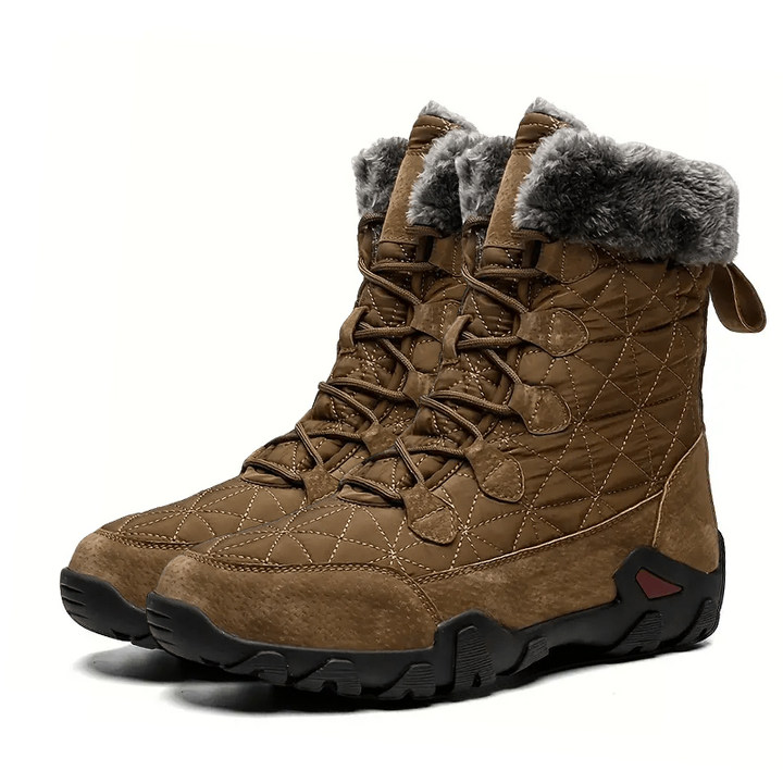 🔥HOT SALE-Men's Comfortable Waterproof Fleece Snow Combat Boots