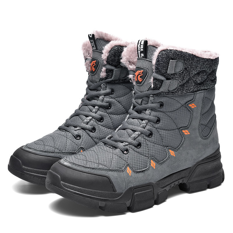 Men's Winter Warm Waterproof Snow Boots  Hiking Boots Snow Boots