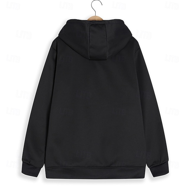 Men's Cowboy Deer Sweatshirt Long Sleeve Sweatshirts  Hooded Vintage Western Style Vacation Streetwear Fall & Winter Black Brown Green Clothing Apparel Designer Graphic Print S M L XL XXL XXXL