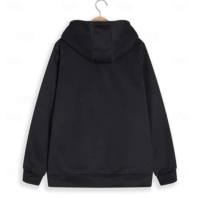 Men's Cowboy Deer Sweatshirt Long Sleeve Sweatshirts  Hooded Vintage Western Style Vacation Streetwear Fall & Winter Black Brown Green Clothing Apparel Designer Graphic Print S M L XL XXL XXXL