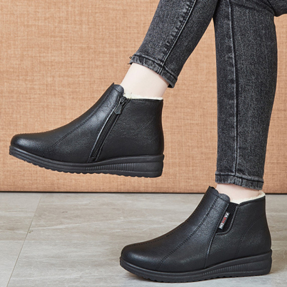🔥Last Day Promotion 50% OFF - Women's Fleece Lined Thermal Leather Orthopedic Boots