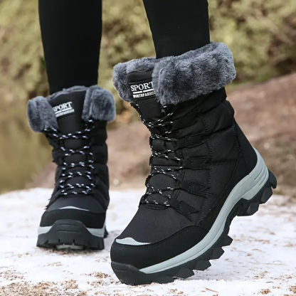 Dallader Women's Plush Lining Warm Waterproof  High Cut Thickened Snow Boots