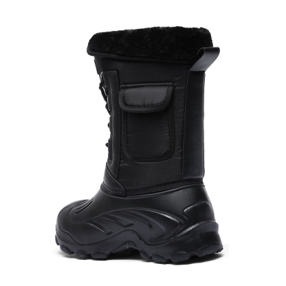 Men's Warm Winter Boots Waterproof Non-Slip Fishing Boots Work Boots (Insulation Rating: -40°F)