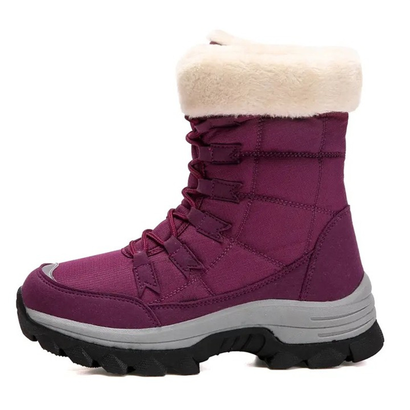 Dallader Women's Plush Lining Warm Waterproof  High Cut Thickened Snow Boots