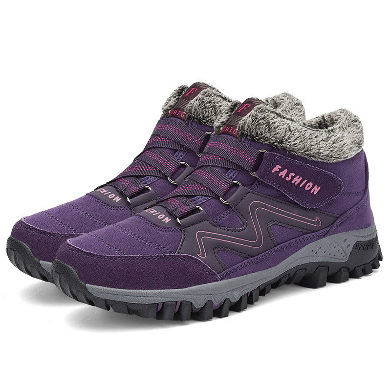 (⏰Clearance Campaign)Men's Outdoor Walking Shoes Winter Plus Velvet Warm Snow Hiking Boots