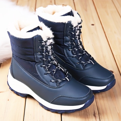 🔥Last Day Promotion 50% OFF - Women's Comfortable And Warm Genuine Leather Wool Snow Boots