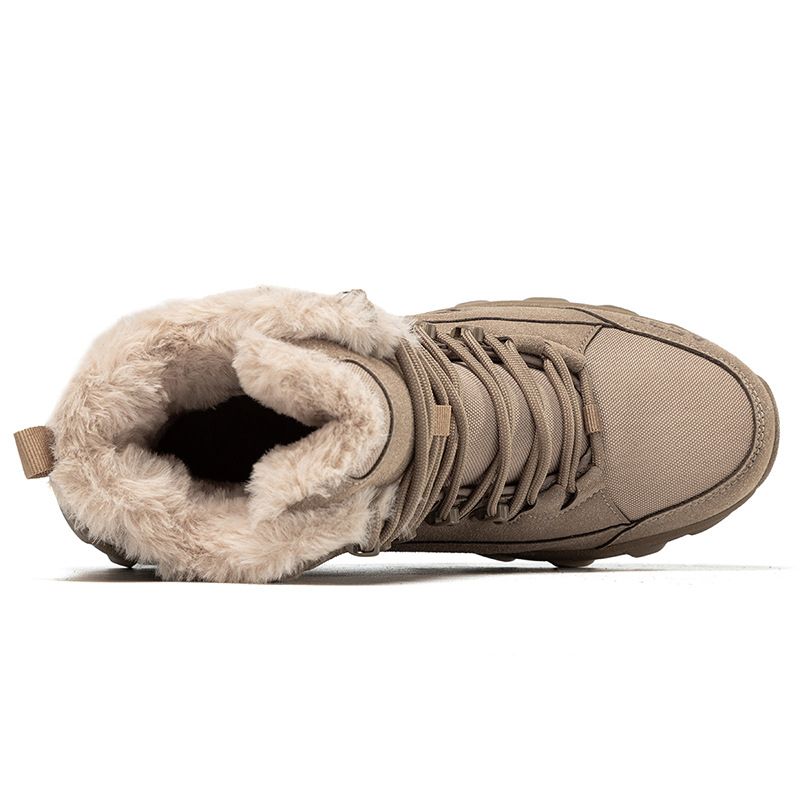 Men's Waterproof Non-Slip Warm Snow Combat Boots Safety Work Boots (Regular Style & Insulated Style)