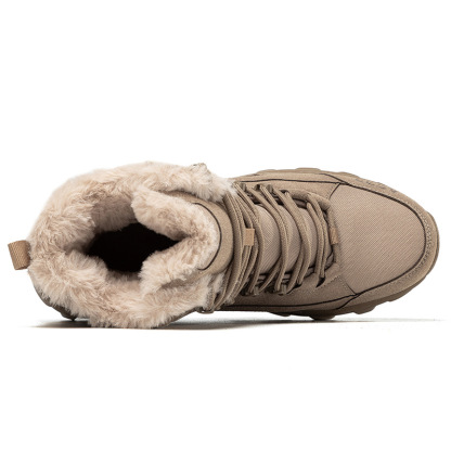 Men's Waterproof Non-Slip Warm Snow Combat Boots Safety Work Boots (Regular Style & Insulated Style)