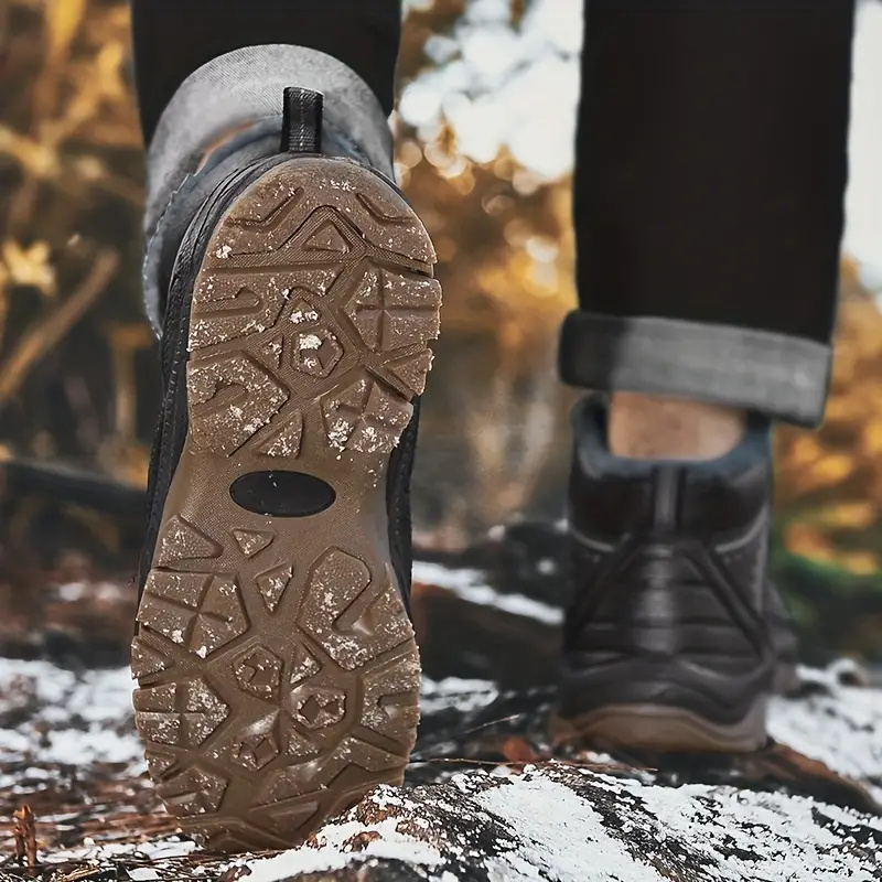 (🔥Advanced Material) Men's Waterproof and Windproof Warm Shoes Hiking Boots Snow Boots