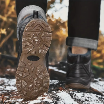 (🔥Advanced Material) Men's Waterproof and Windproof Warm Shoes Hiking Boots Snow Boots