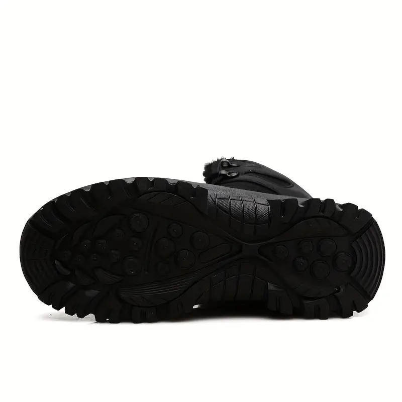 Women's Fashion Comfortable Waterproof Warm Fleece Snow Combat Boots