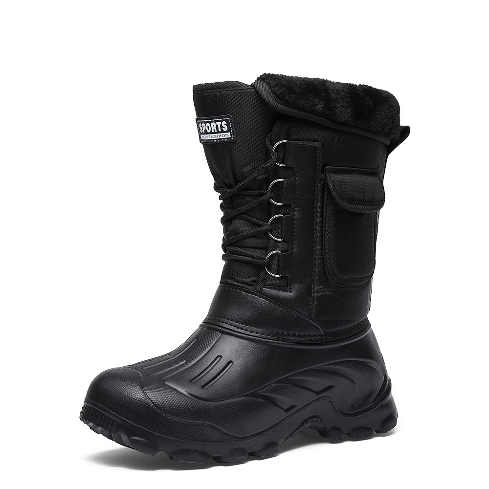 Men's Warm Winter Boots Waterproof Non-Slip Fishing Boots Work Boots (Insulation Rating: -40°F)