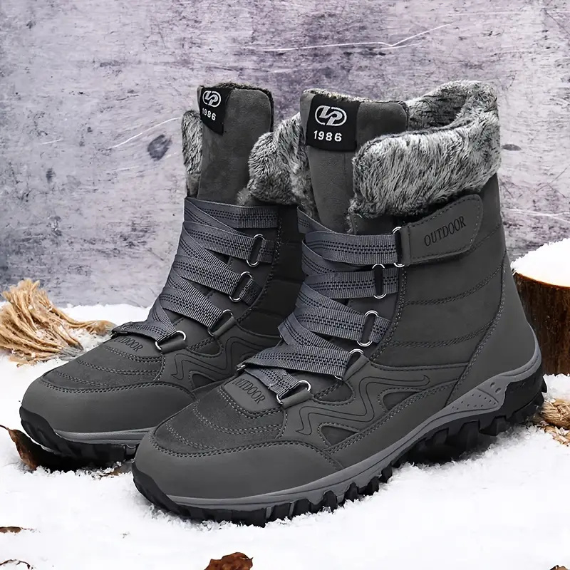 🔥HOT SALE-Men’s Keep Warm Waterproof Orthopedic Snow Boots Hiking Boots