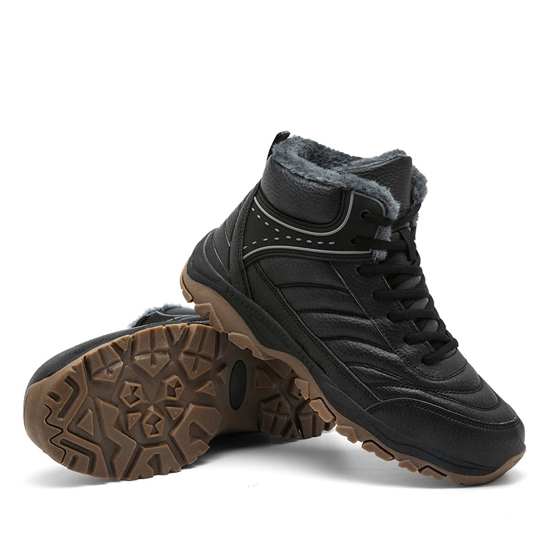 (🔥Advanced Material) Men's Waterproof and Windproof Warm Shoes Hiking Boots Snow Boots