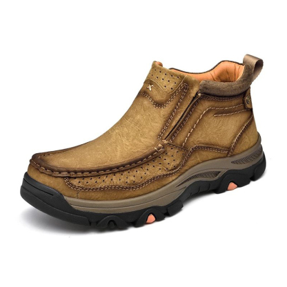 (⏰Last day 40% OFF🔥)Men's Comfortable Genuine Leather Ankle Boots Orthopedic Shoes