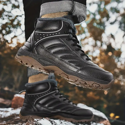 (🔥Advanced Material) Men's Waterproof and Windproof Warm Shoes Hiking Boots Snow Boots