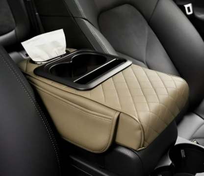 Multifunctional PU Leather Car Armrest Box Mat