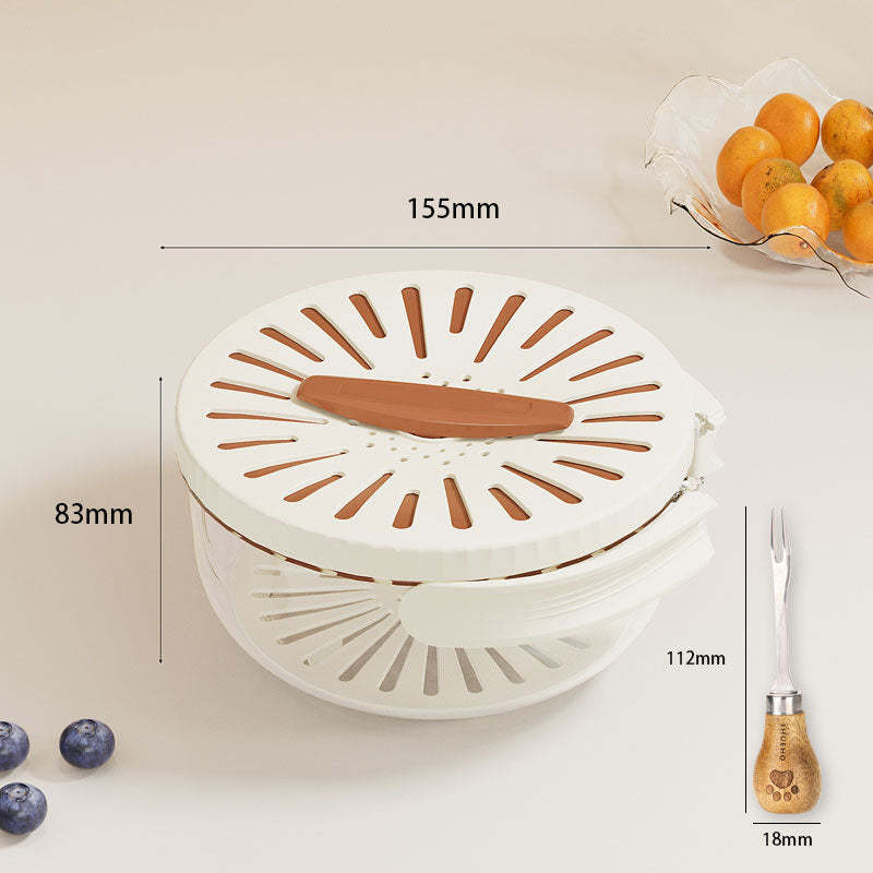 2-in-1 Draining and Preservation Basket: Simplify Washing & Storing