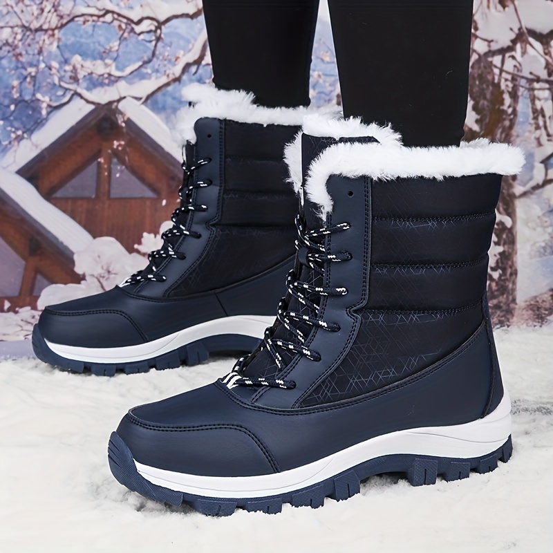 🔥Last Day Promotion 50% OFF - Women's Comfortable And Warm Genuine Leather Wool Snow Boots