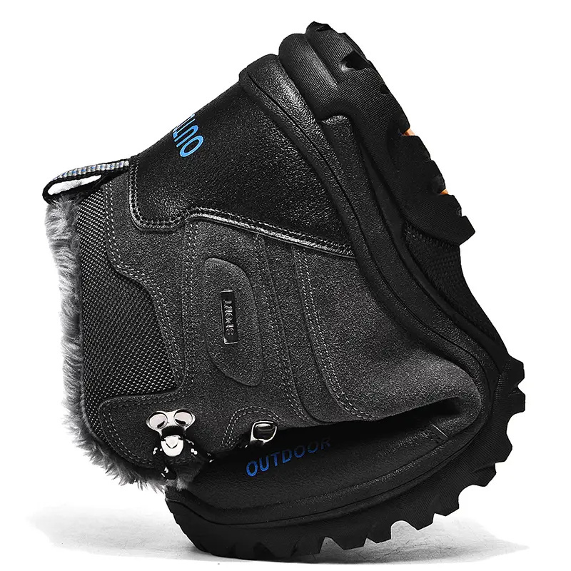 Men's Comfortable and Warm Wool Lined Hiking Shoes