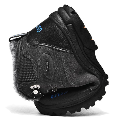 Men's Comfortable and Warm Wool Lined Hiking Shoes