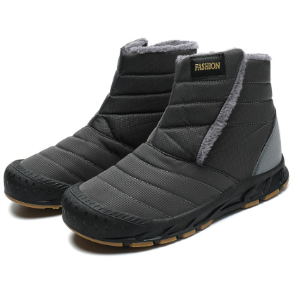 Men's Comfortable Waterproof Warm Orthopedic Winter Snow Boots Casual Ankle Shoes