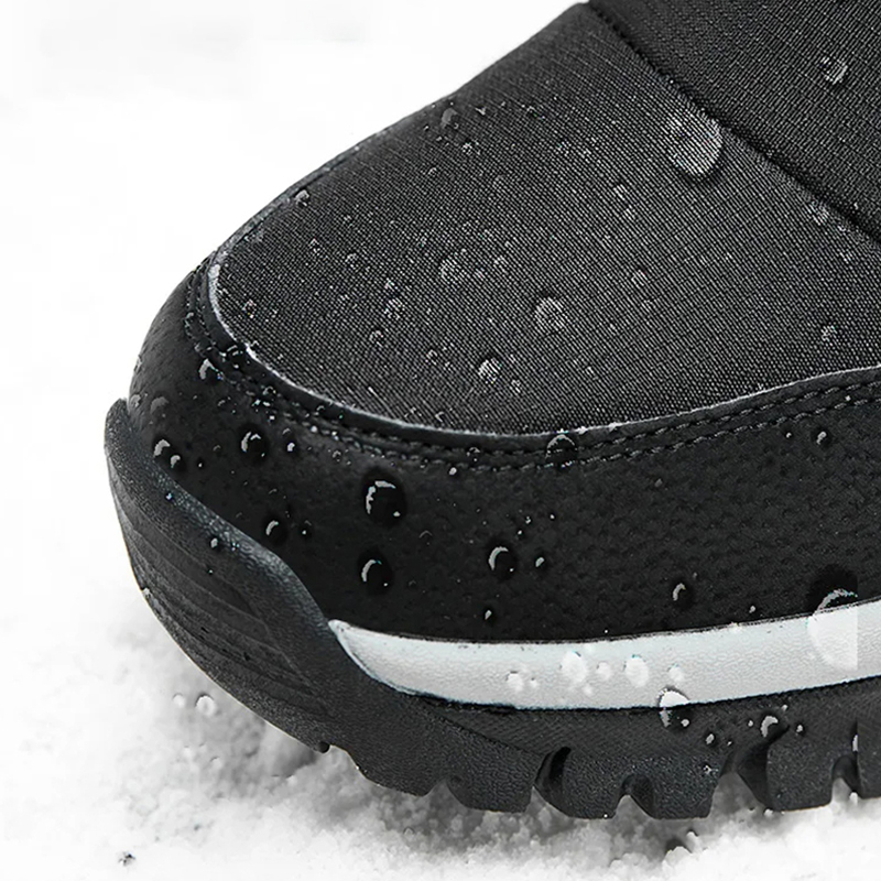 Men's High Top Snow Boots Warm Fleece Waterproof Non-Slip Hiking Boots Work Boots