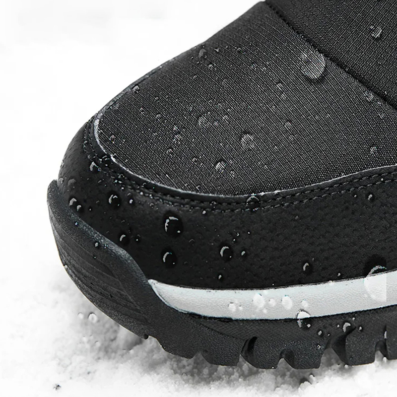 Men's High Top Snow Boots Warm Fleece Waterproof Non-Slip Hiking Boots Work Boots