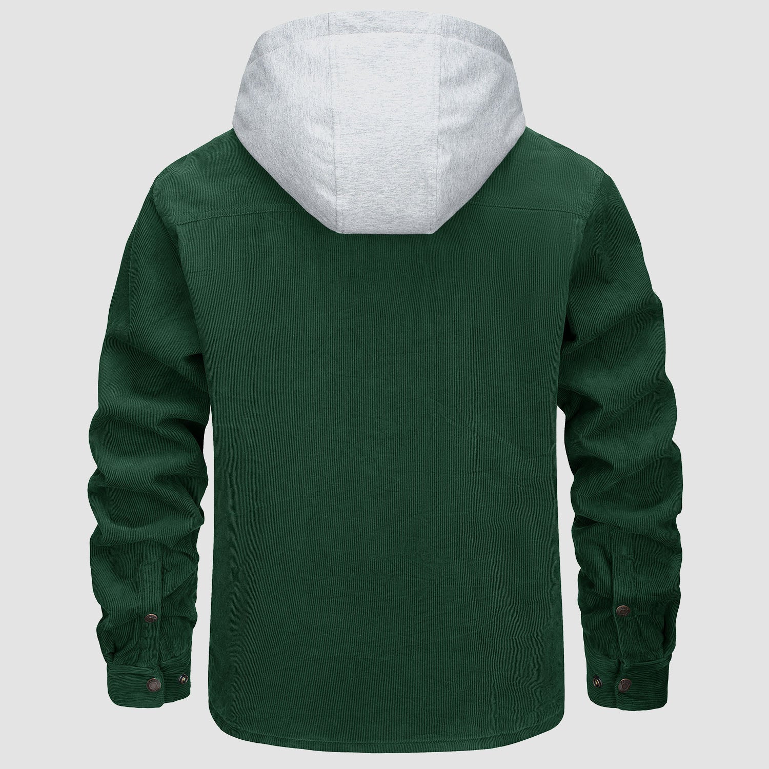 Men's Lightweight Hooded Corduroy Jacket for Casual Fall Wear