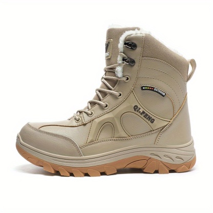 2023 New Warm Plush Snow Boots Waterproof Winter Combat Boots Work Boots