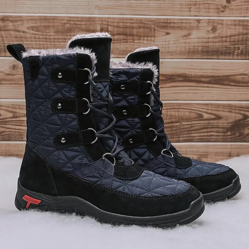🔥Hot Sale-Men's Genuine Leather Comfortable Snow Boots Warm Boots Combat Boots