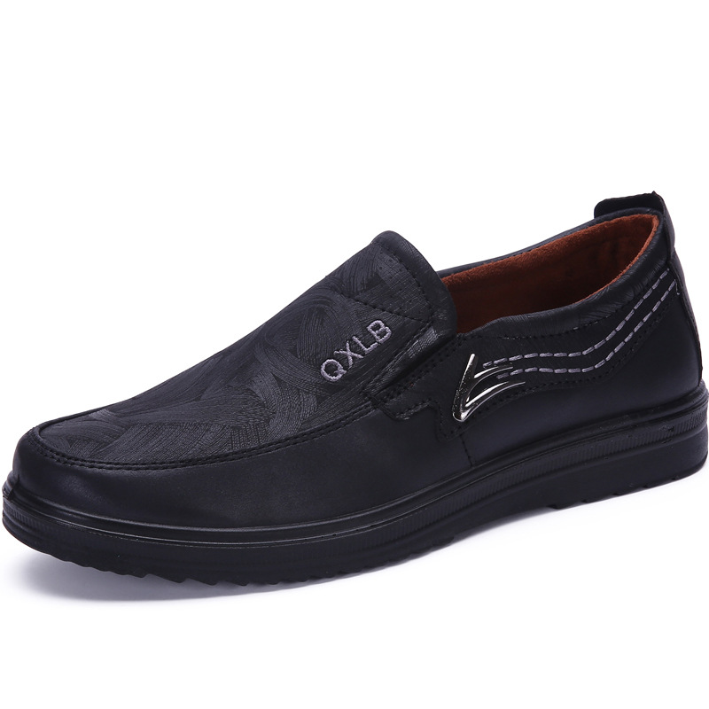 (⏰Last day 40% OFF🔥)Men's Genuine Leather Breathable Lightweight  Slip-On Orthopedic Walking Shoes