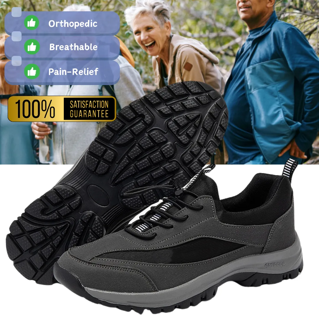 (👨‍⚕️Medical Certification®️) Men's Comfortable Orthopedic Shoes Waterproof Hiking Shoes Sneakers [Effect: Relieves Foot Pain]